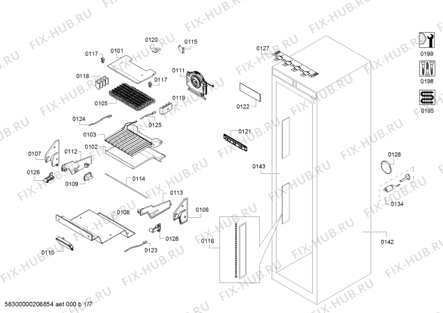 Схема №6 FID18P30 с изображением Изоляция для холодильника Bosch 00664223