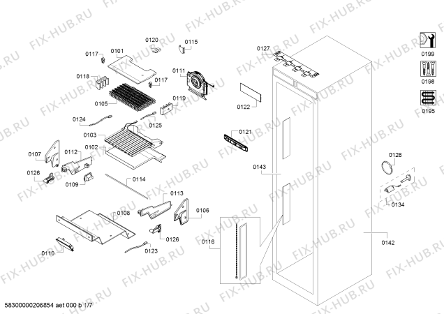 Схема №6 RF463304 Gaggenau с изображением Держатель для холодильной камеры Bosch 10005889