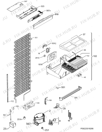 Схема №5 AGN71200C1 с изображением Модуль (плата) управления для холодильника Aeg 973933033409025