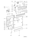 Схема №2 GSI 5971/1 WS с изображением Панель для посудомойки Whirlpool 480140100603
