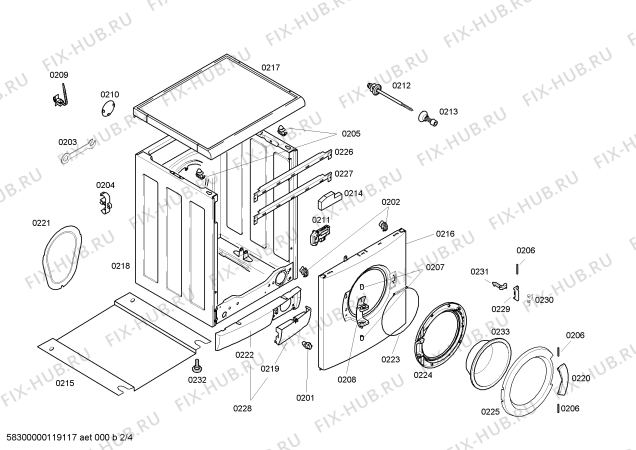 Схема №4 WXB106PWTI WM6105 с изображением Модуль управления для стиралки Siemens 00660910