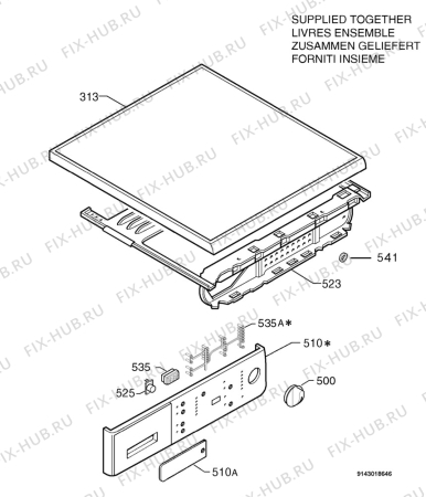 Взрыв-схема стиральной машины Aeg Electrolux L72766VT - Схема узла Command panel 037