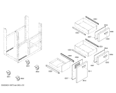 Схема №4 CGB36RU с изображением Выдвижной ящик для духового шкафа Bosch 00143144