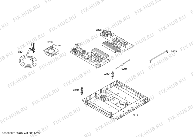 Взрыв-схема плиты (духовки) Siemens EH801TB11 SE.4I.80.BAS.BW.X.Plano Dekor - Схема узла 02