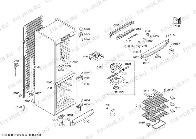 Схема №3 KGS36X51 с изображением Шарнир крышки для холодильника Bosch 00605339