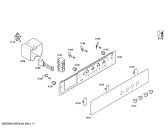 Схема №1 3AE350B Set control balay blanco с изображением Передняя часть корпуса для духового шкафа Bosch 00675310
