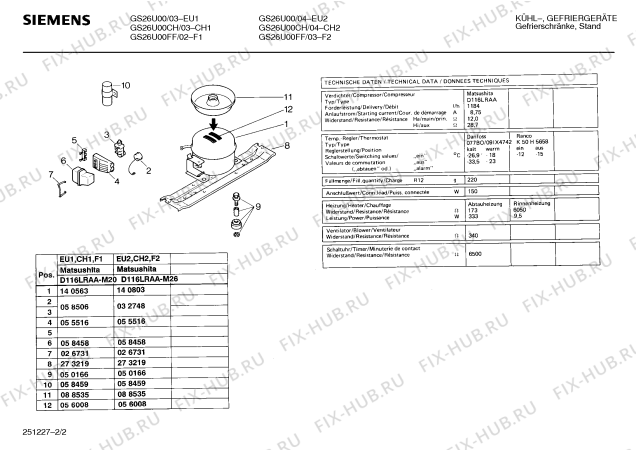 Схема №2 GS26U00 с изображением Панель для холодильной камеры Siemens 00272424