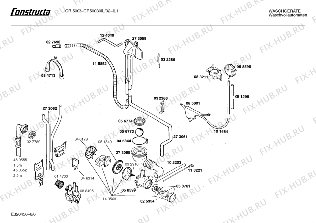 Взрыв-схема стиральной машины Constructa CR50030IL CR5003 - Схема узла 06