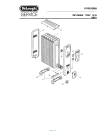 Схема №1 0715 GREY с изображением Обшивка для обогревателя (вентилятора) DELONGHI 708983