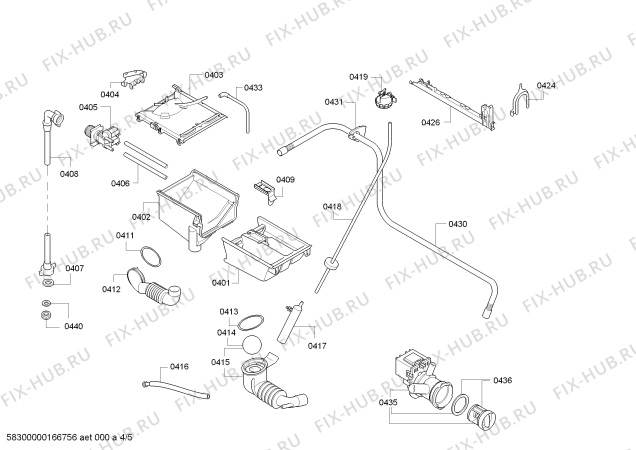 Взрыв-схема стиральной машины Siemens WM14E461GB varioPerfect - Схема узла 04