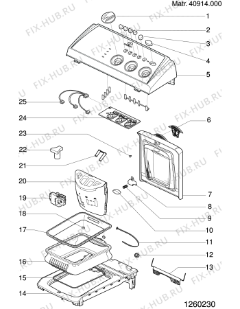 Схема №5 WITL88FR (F033916) с изображением Наставление для стиралки Indesit C00113363