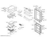 Схема №3 KGH34X03GB с изображением Панель для холодильной камеры Bosch 00669624