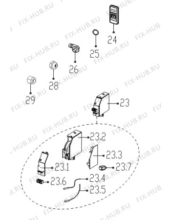 Схема №2 KAS35NF1HINVR8 (417551) с изображением Элемент корпуса для климатотехники Gorenje 425013