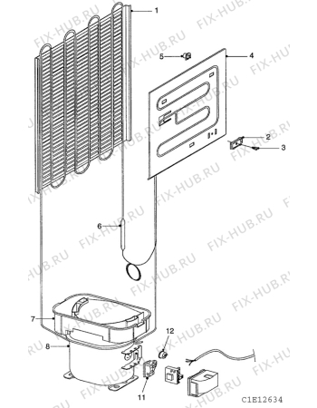 Взрыв-схема холодильника Rosenlew RJVL125 - Схема узла C10 Cold, users manual