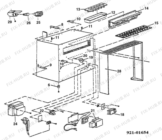 Взрыв-схема холодильника Unknown RH100LD - Схема узла C20 Cabinet  / Interior  C
