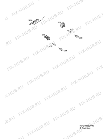 Взрыв-схема плиты (духовки) Aeg Electrolux B3051-5-M IT R08 - Схема узла Functional parts