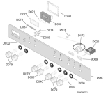Схема №1 ZCK18307XA с изображением Клавиша для духового шкафа Aeg 4055261541