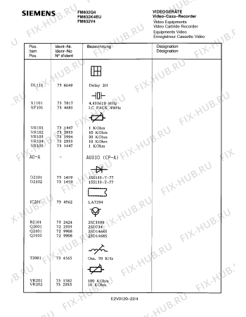 Схема №18 FM632Q4 с изображением Сервисная инструкция для видеотехники Siemens 00535376