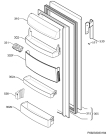 Схема №3 S44000KDW0 с изображением Панель ящика для холодильной камеры Aeg 2109277356