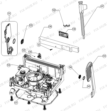 Взрыв-схема посудомоечной машины Gorenje GU62250W (388465, UNPT12T1) - Схема узла 06