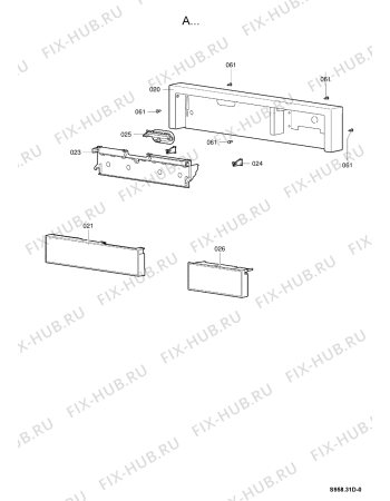 Схема №6 TRW 6070 LI BK с изображением Запчасть для стиральной машины Whirlpool 480112100899