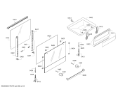 Схема №5 HCE722323U с изображением Фронтальное стекло для плиты (духовки) Bosch 00712156