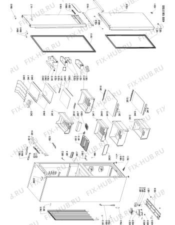 Схема №1 BSF 8452 OX с изображением Сенсорная панель для холодильника Whirlpool 481010753421