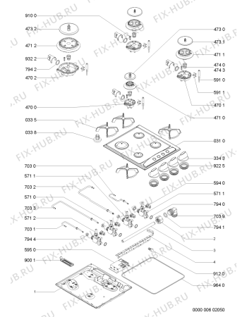 Схема №1 AKM 204/NB с изображением Втулка для духового шкафа Whirlpool 481944238905