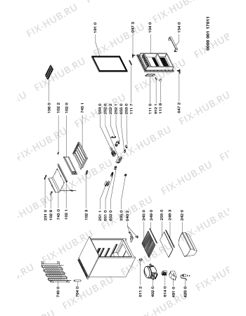 Схема №1 T141R/M с изображением Дверца для холодильной камеры Whirlpool 481944269447