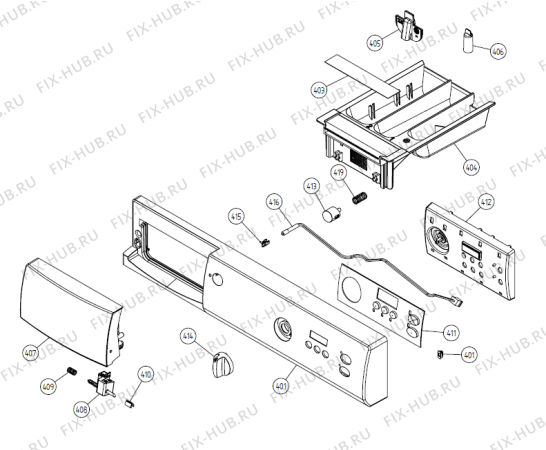 Взрыв-схема стиральной машины Gorenje W6341 NO   -White (180201, WM50NO) - Схема узла 04