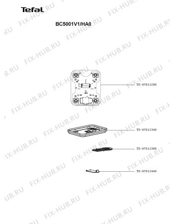 Схема №1 BC5001V1/HA0 с изображением Крышка для электровесов Tefal TS-07012200