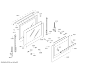 Схема №5 HBA74S421E H.BO.PY.L3D.IN.GLASS.B4/.B.E3_COT/ с изображением Внешняя дверь для электропечи Bosch 00688960