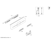 Схема №6 SR55M235EU с изображением Передняя панель для посудомоечной машины Siemens 00743954