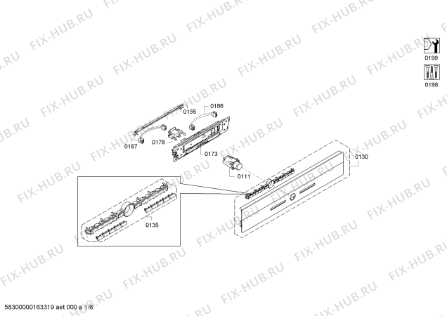 Схема №6 HB76R1560F с изображением Противень для электропечи Siemens 00688224