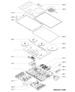 Схема №1 KHIS7720I2 (F091745) с изображением Наставление для плиты (духовки) Indesit C00351363