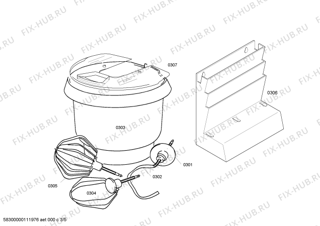 Схема №2 MUM4701 ProfiMixx47 electronic с изображением Панель для электрокомбайна Bosch 00653295