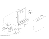 Схема №4 SMS40L08RU SilencePlus с изображением Боковая часть корпуса для посудомоечной машины Bosch 00686335