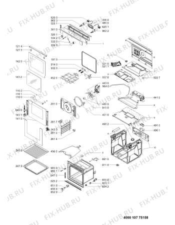 Схема №1 MEW5524AS с изображением Дверка для электропечи Whirlpool 481010683919