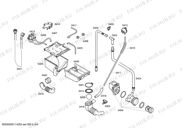 Взрыв-схема стиральной машины Siemens WXB122STI SILVER3205 - Схема узла 04