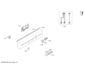 Схема №4 DRS4308 с изображением Передняя панель для посудомойки Bosch 00742413