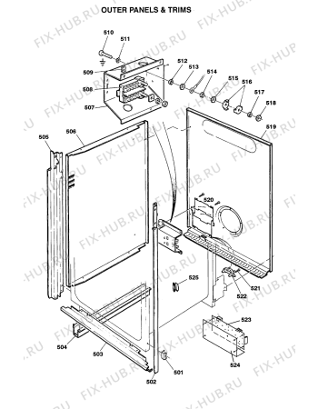 Схема №4 R430ER (F032646) с изображением Запчасть для электропечи Indesit C00228965