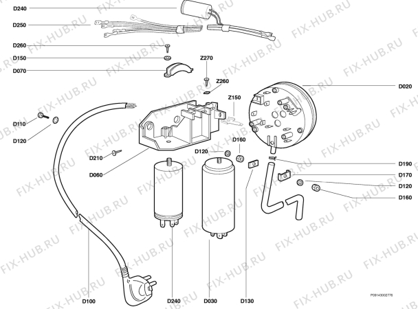 Взрыв-схема стиральной машины Zanker WF2030 - Схема узла Section 5