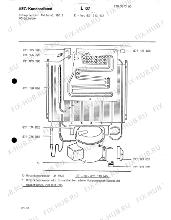 Взрыв-схема холодильника KENWOOD RATIONAL 180 I - Схема узла Section2