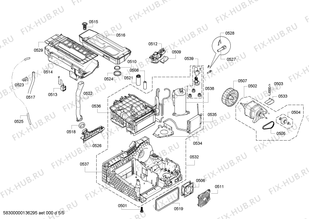 Схема №4 WTW86560EE с изображением Панель управления для сушильной машины Bosch 00671212