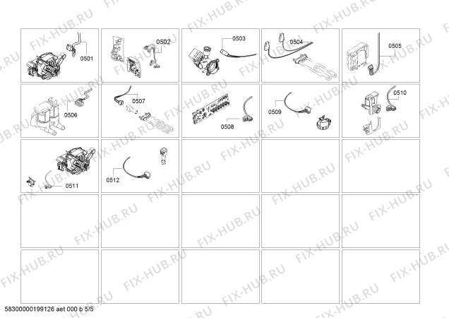 Схема №4 WAU284600W с изображением Люк для стиралки Bosch 11018662