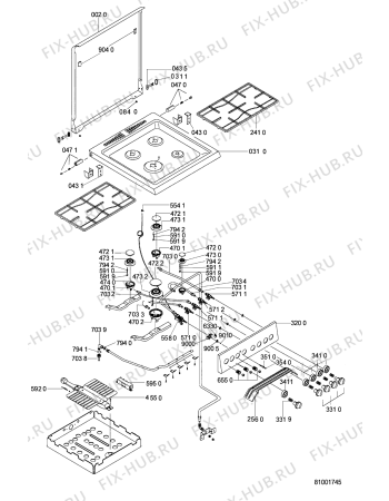 Схема №2 ACM 832 WH с изображением Обшивка для электропечи Whirlpool 481245319946