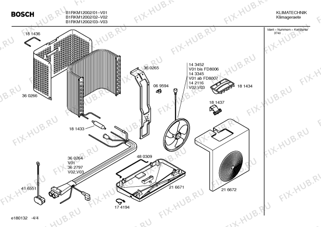Взрыв-схема кондиционера Bosch B1RKM12002 - Схема узла 04