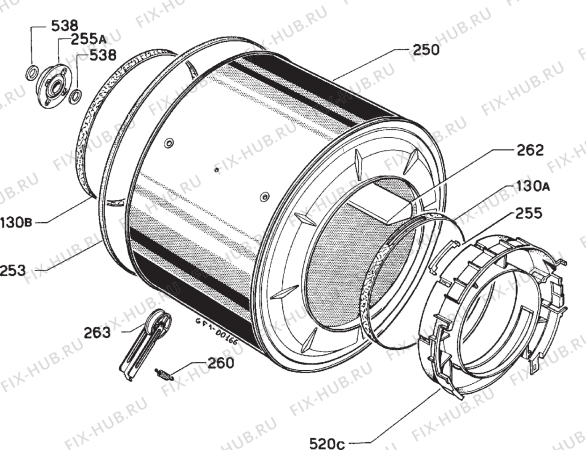 Взрыв-схема стиральной машины Lux WT50 - Схема узла Functional parts 267