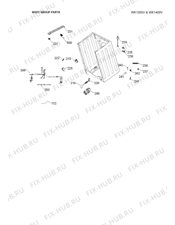 Схема №6 WK1200V с изображением Зажим для стиральной машины Whirlpool 482000016089