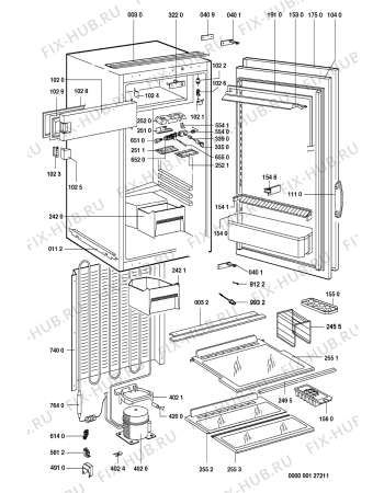 Схема №1 ELE 2505 с изображением Дверка для холодильной камеры Whirlpool 481244028832